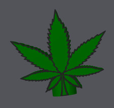 Abdeckkappe cannabis blatt gebraucht kaufen  Berlin