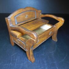 Banco Sofá Cofre Miniatura Madera Vintage Hecho a Mano Restauración Edad N8750 comprar usado  Enviando para Brazil