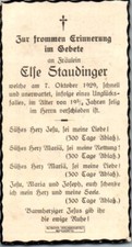 Sterbebild else staudinger gebraucht kaufen  Singen (Hohentwiel)