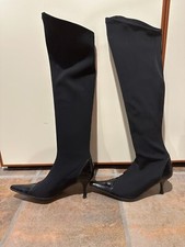Stivali neri elasticizzati usato  Italia