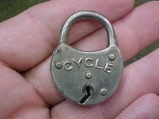 CADEADO ANTIGO CADEADO E CHAVE I P REESE CO LANCASTER PA BICICLETA VINTAGE EUA comprar usado  Enviando para Brazil