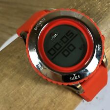 Relógio digital Adidas unissex ADP3194 prata vermelha pulseira de borracha 42 mm quartzo redondo 8" comprar usado  Enviando para Brazil