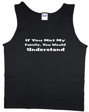 Camiseta regata masculina engraçada louca família dizendo para homens camiseta sem mangas comprar usado  Enviando para Brazil