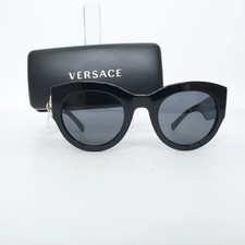 Versace, okulary przeciwsłoneczne, 4353-B-M Tribute, Okrągłe, Czarne, Damskie #Anb na sprzedaż  PL