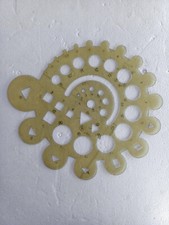 Modelos de desenho de plástico soviético régua estêncil USSR comprar usado  Enviando para Brazil