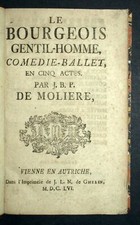 Bourgeois gentil homme d'occasion  France