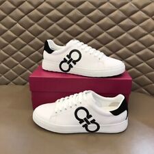 Ferra gamo Chaussures de sport en cuir pour hommes, Chaussures blanches comprar usado  Enviando para Brazil