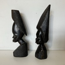 Pair vintage african for sale  BARNSLEY