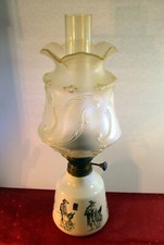 Vintage petroleumlampe keramik gebraucht kaufen  Quickborn