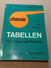 Antiquarisch chemie tabellen gebraucht kaufen  Münster