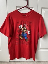 Camiseta gráfica vermelha masculina Nintendo Super Mario; tamanho médio comprar usado  Enviando para Brazil