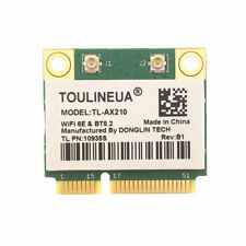 Cartão Wi-Fi 2400Mbps banda dupla Bluetooth 5.2 AX210HMW MINI PCI-E cartão AX3000H comprar usado  Enviando para Brazil