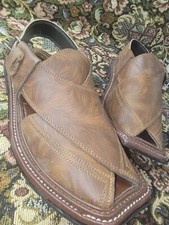 Hombre Elegante Peshawari Cuero Hecho a Mano segunda mano  Embacar hacia Mexico