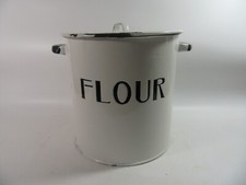 Vintage enamel flour for sale  TIVERTON