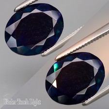 2,26 ct. durável FORTE! Opala cintilante cor azul e arco-íris natural Etiópia, usado comprar usado  Enviando para Brazil