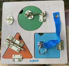 Djeco wooden lock for sale  GODALMING