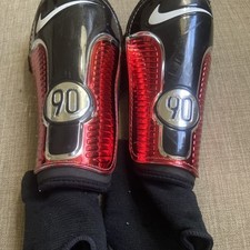 Protetor de caneleira Nike Total 90 vermelho e preto rígido + tornozelo tamanho XLarge comprar usado  Enviando para Brazil