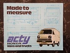 Honda acty brochure for sale  SHIPSTON-ON-STOUR