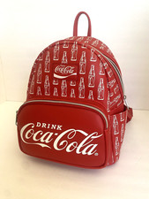 Mini mochila Funko Coca-Cola vermelha branca com estampa de Coca-Cola em toda a garrafa comprar usado  Enviando para Brazil