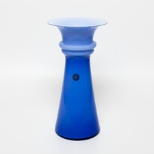 Vaso cristallo blu usato  Torre Canavese