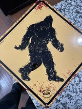 Placa de aviso Bigfoot bfsgear metal fenômeno amarelo homem caverna diversão lendária comprar usado  Enviando para Brazil