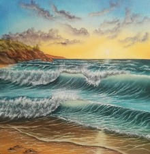 Peinture paysage huile d'occasion  Vieillevigne
