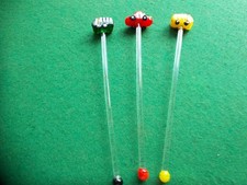 Glass cocktail sticks for sale  READING