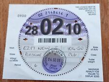 Tax disc for sale  WORTHING