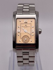 Baume & Mercier Geneve relógio tanque feminino 6,5” tom prata 3467579 nova bateria comprar usado  Enviando para Brazil