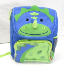 Mochila Skip Hop Zoo Big Kid verde e azul dinossauro dinossauro 9,75" x 4,25" x 13", usado comprar usado  Enviando para Brazil