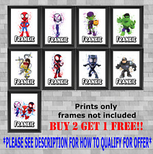 Personalised marvel spidey for sale  NOTTINGHAM