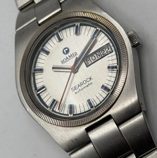 Vintage Roamer Searock Relógio Automático Masculino 37mm FUNCIONANDO (sem fecho) , usado comprar usado  Enviando para Brazil