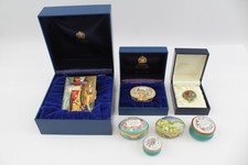 Enamel trinket boxes for sale  LEEDS