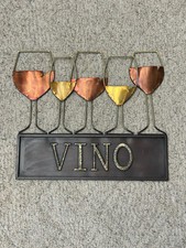 Metal vino wine for sale  Watertown