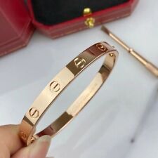 Pulsera de acero inoxidable anti deslustre chapada en oro para mujer y hombre 16-21 cm segunda mano  Embacar hacia Mexico