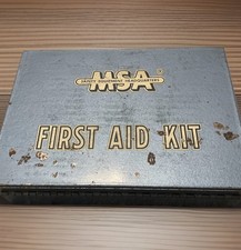 Kit de primeiros socorros vintage de aparelhos de segurança para minas MSA - 16 unidades vazias comprar usado  Enviando para Brazil