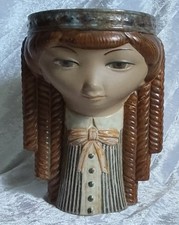 Lladro mädchenkopf vase gebraucht kaufen  Dortmund