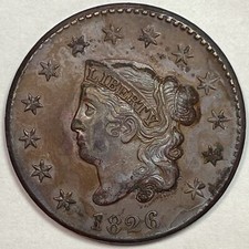 1826 coronet head for sale  Chantilly