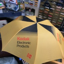 Guarda-chuva vintage Kodak Electronic Products, fotografia rara promocional anos 80 novo em folha comprar usado  Enviando para Brazil