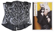 Lady Gaga Magazine Photoshoot Usado Faux Snake Skin Graffiti Estilo Corset comprar usado  Enviando para Brazil