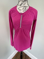 Blusa ATHLETA PUMP IT UP listrada rosa manga longa tamanho XS comprar usado  Enviando para Brazil
