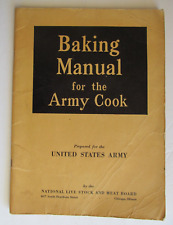 Baking manual army for sale  Marlton