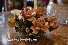 Bouquet rose porcellana usato  Roma