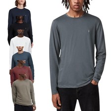 Camiseta masculina ALL SAINTS gola redonda manga longa casual top skinny fit algodão, usado comprar usado  Enviando para Brazil