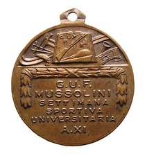 Medaglia guf settimana usato  Pescara