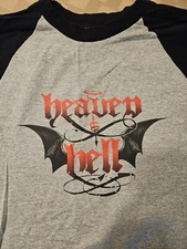 Camisa de concerto Heaven & Hell Live Radio City Raglan muito rara (Dio, Iommi) comprar usado  Enviando para Brazil