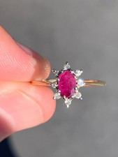vintage ruby diamond ring for sale  BRIGHTON