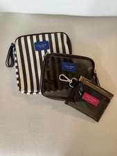 Henri Bendel Trío de Bolsas de Cosméticos y Estuche para Tarjetas con Clip para Llaves segunda mano  Embacar hacia Mexico