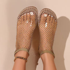Usado, Sandália feminina 35-43 confortável malha brilhante sapatos ocos chinelo verão comprar usado  Enviando para Brazil