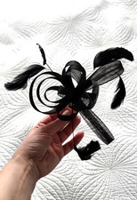 Black mesh bow for sale  WOLVERHAMPTON